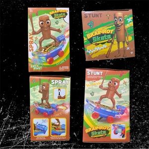 Brainrot Tung Tung Tung Sahur Skate Spray Stunt Toy